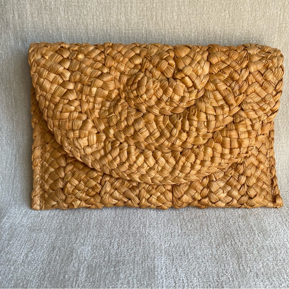 Woven Envelope Clutch Bag